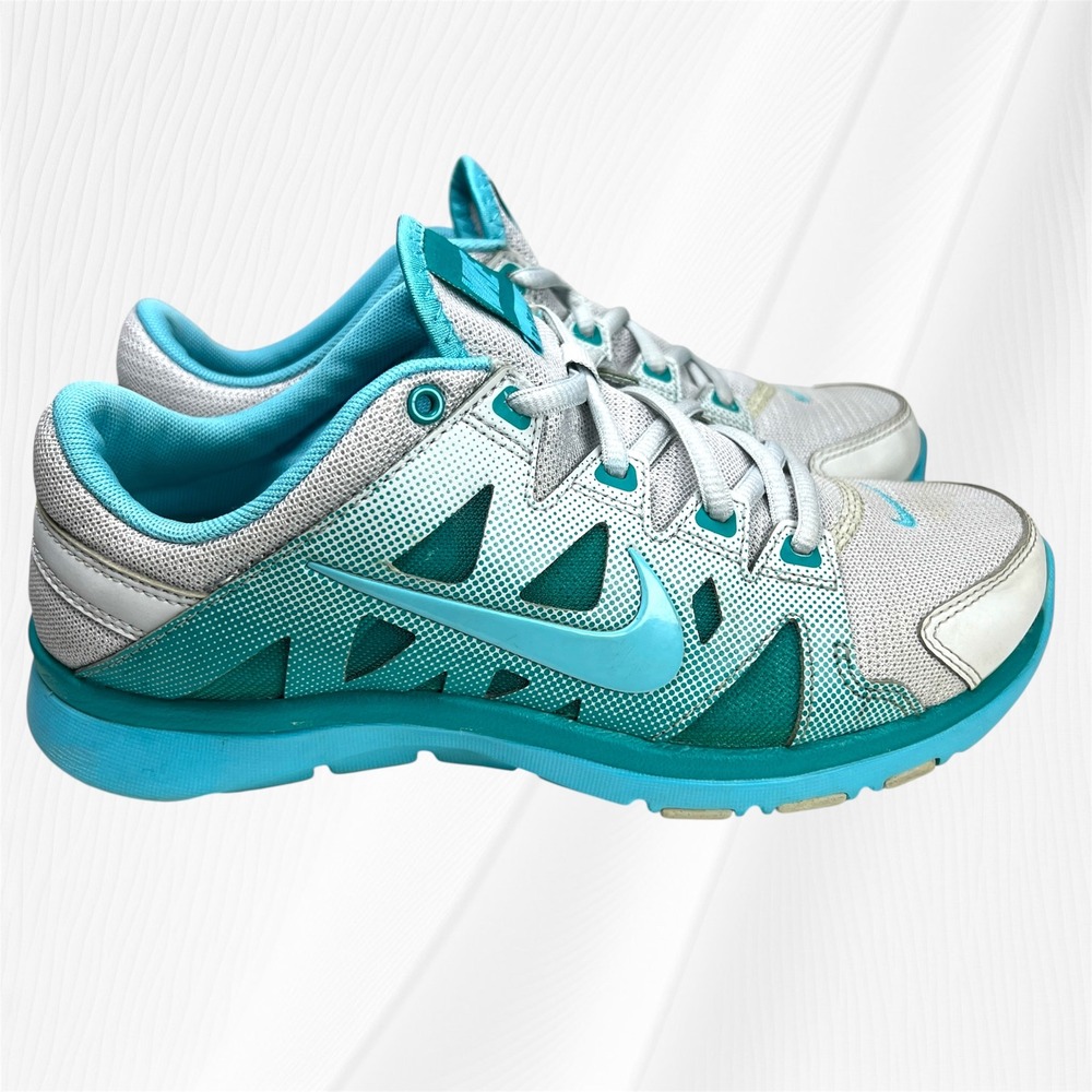 Nike Training Shoes Sneakers Womens US 6.5 Gray Blue Athletic Running